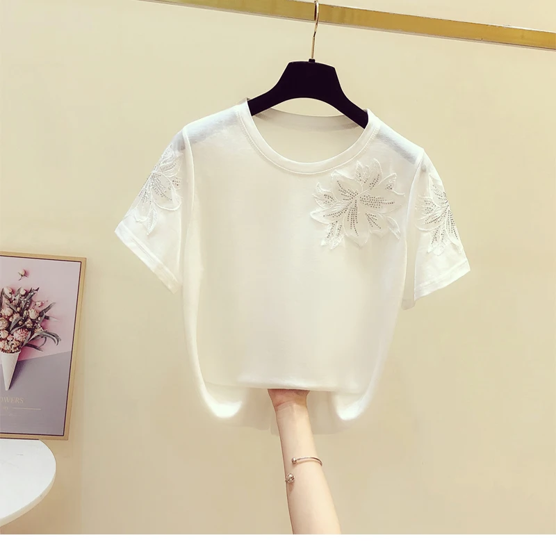 

Women's short sleeve summer new loose t-shirt for pregnant women Black