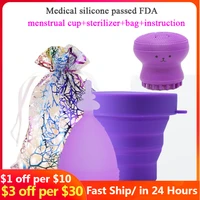 3pcslot medical silicone menstrual cup feminine hygiene menstrual cups reusable women period cup menstrual collector sl