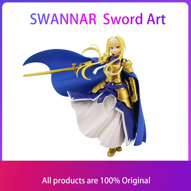 

SWANNAR 21cm Original Furyu SSS Sword Art Online Alicization Alice Integrity Knight PVC Action Figure Anime SAO Model Doll Toys