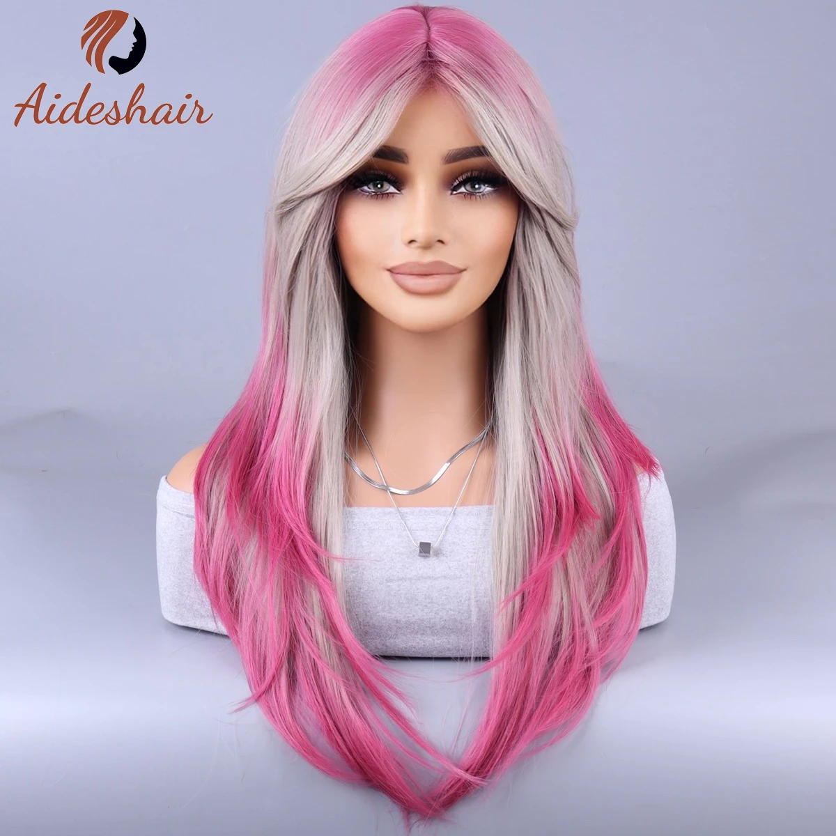 Синтетический парик Aideshair длинный вьющийся обычного использования