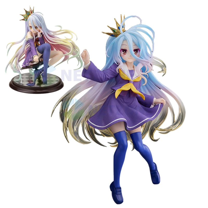 

Anime Figure Judai Original Taito Coreful Figure NGNL No Game No Life Shiro Uniform PVC Action Figure Model Collection Doll Toys