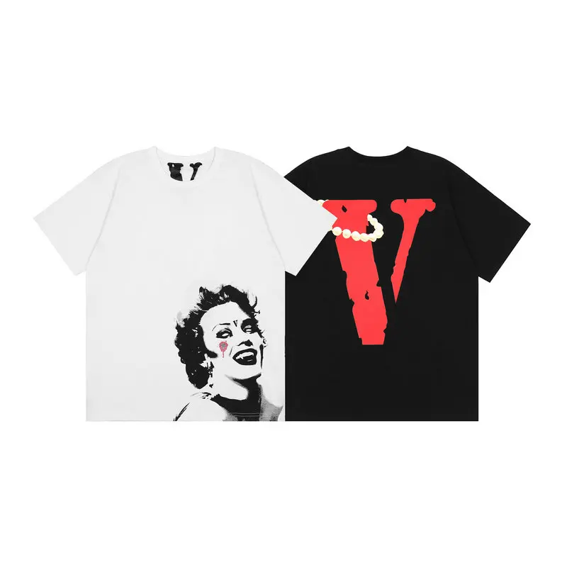 

VLONE Men T Shirt 100% Cotton Original Brand Streetwear Women's T-shirt USA Summer Short Sleeve Harajuku Hip Hop Tshirt Vlone