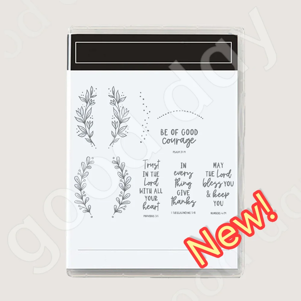 

Symmetrical Branches and Leaves Clear Stamps Scrapbook Diary Decoration Embossing Template DIY Greeting Card Handmade 2023 New