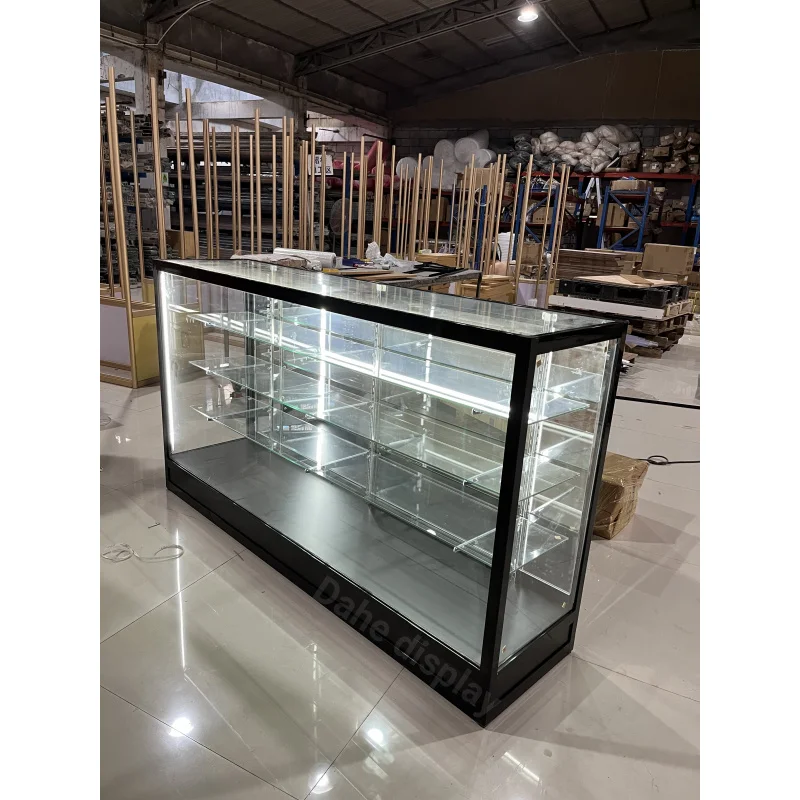 Стеклянный шкаф для витрин на заказ 4 фута алюминиевые стеклянные витрины с