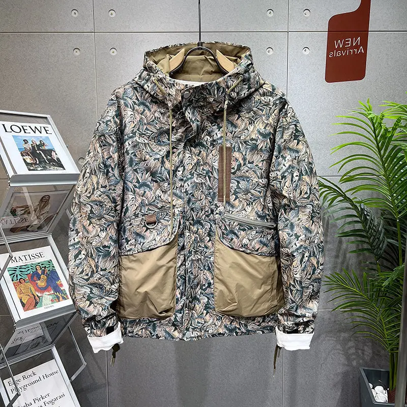 

2022 Top Quality Spring Autumn New Brand Casual Fashion Men's Jacket Classic Hooded Zipper Outerwear Overcoat Male Clothes Q183