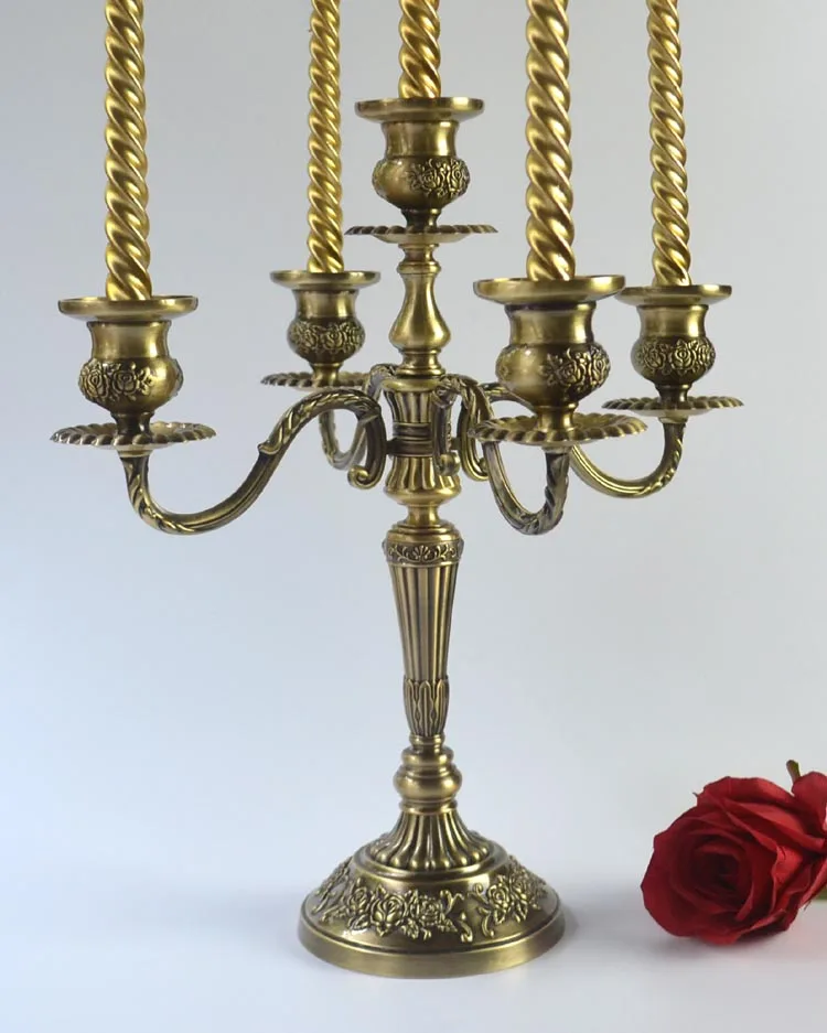 

Серебряный подсвечник металлический 5 рук оeny