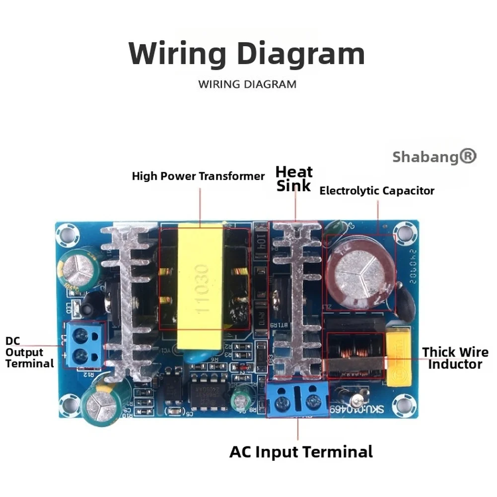 Модуль импульсного источника питания 45W 60W 90W 150W, AC220V в DC15V 3A 4A 6A 10A, для электрооборудования и комплектующих (art.: 3920da6364fa2) - 3920da6364fa2