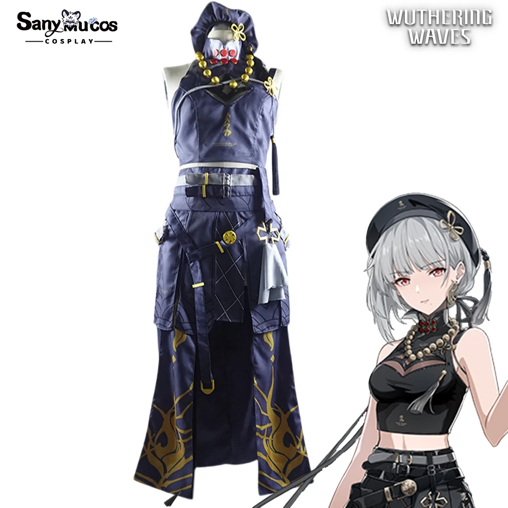 В НАЛИЧИИ SanyMuCos Sanhua Cospaly Wuthering WavesSanhua платье наряд Comic-con подарки на день рождения и