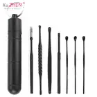 Инструмент для удаления ушного воска, многоразовый прибор из АБС-пластика для чистки ушей с пружинной ложкой, 1 комплект