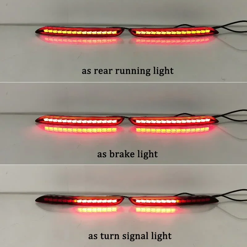 Автомобильный светодиодный отражатель заднего бампера для Honda Accord MK11 2023 функция 3