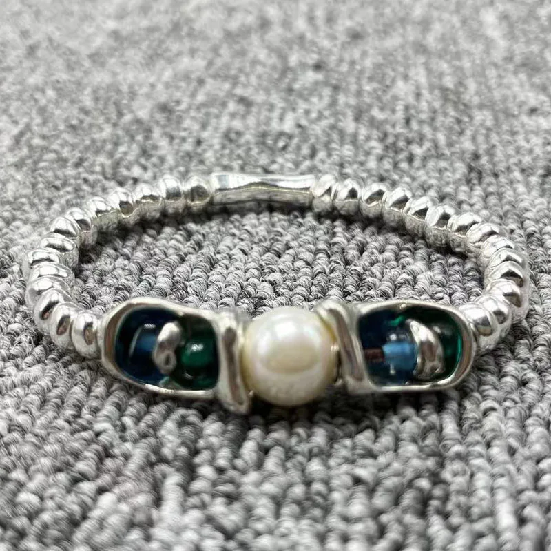 

2022 new UNOde50 exquisite fashion electroplating 925 charm pearl bracelet holiday jewelry luxury gift