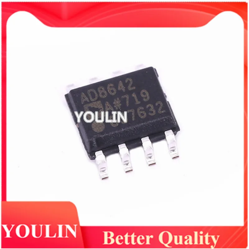 

3pcs New genuine AD8642ARZ-REEL7 SOP8 low-power dual rail to rail output precision JFET amplifier chip