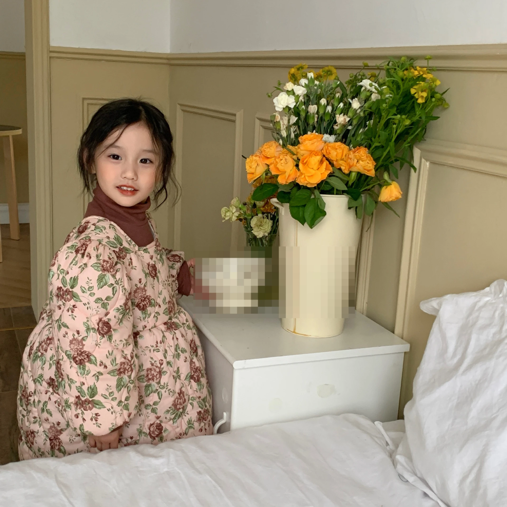 

Toddler Girls Dress Winter Long Sleeve Casual Dresses Printed Princess Dress Winter Cotton Dress Clothes for Girls