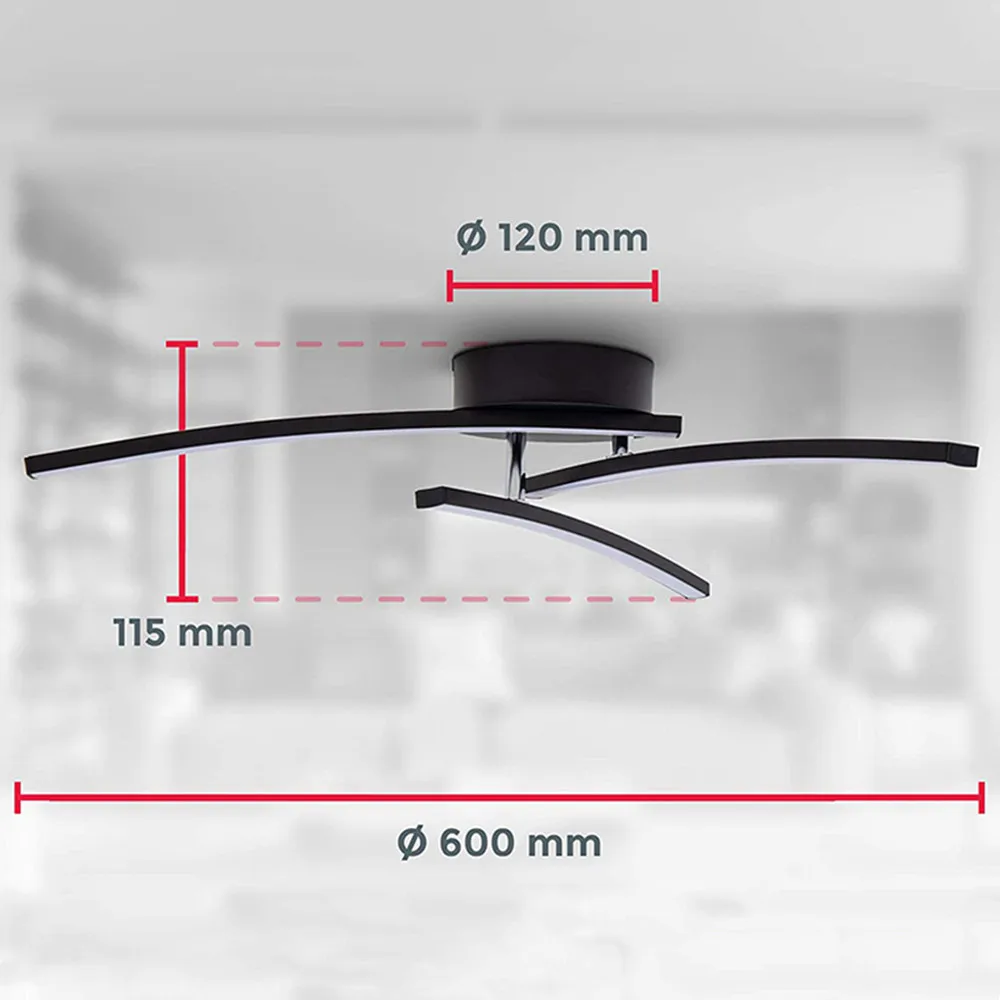 Светодиодный потолочный светильник AC85-265V современный изогнутый дизайн