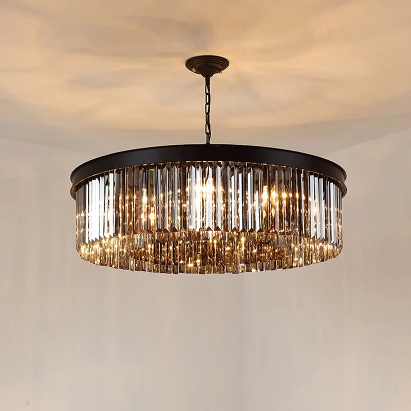 

Люстра QINGYUNKE K9 хрустальная золотая черная LED 220В