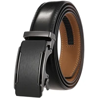 high quality black sheet automatic buckle mens casual belt luxury trend design texture youth travel shopping versatile belt