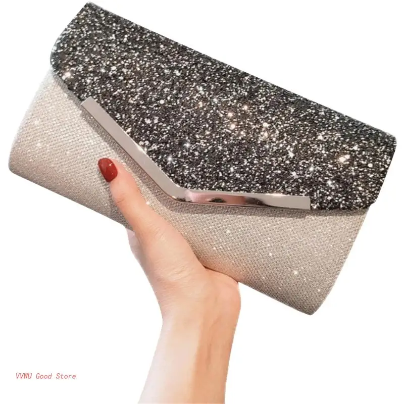 

All-matching Clutch Handbag Glitter Evening Bag Shoulder Bag Gift for Women Lady