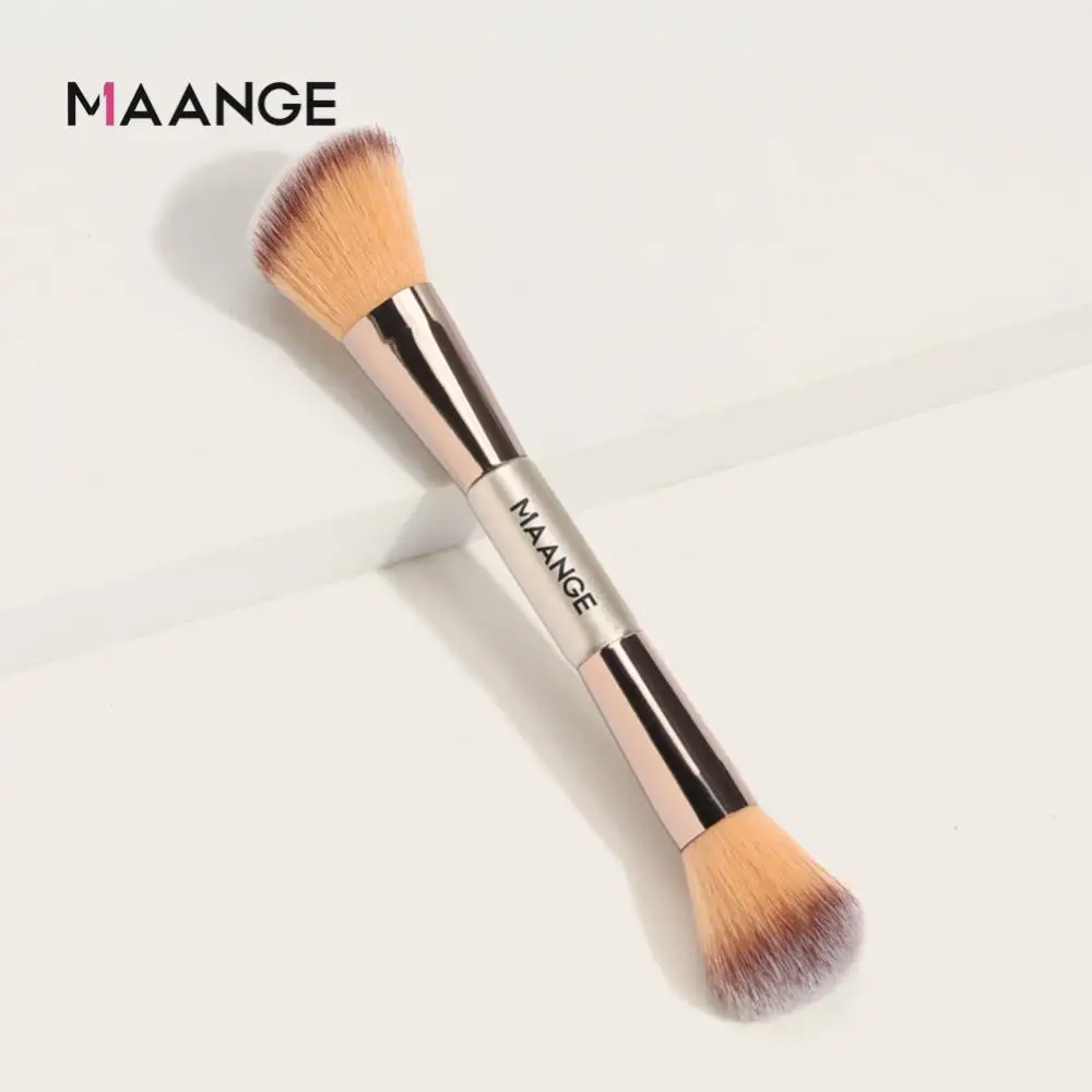 

Double Head Brush Makeup Brushes Soft Bristle Brushes Loose Powder Brush Face Contour Brush 1pcs Blush Brush Cosmetics Tool