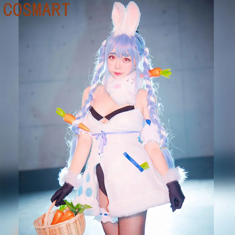 

VTuber Usada Pekora Cosplay Costumes Cute Bunny Girl Dress Fancy Outfits Halloween Carnival Uniforms Custom Made