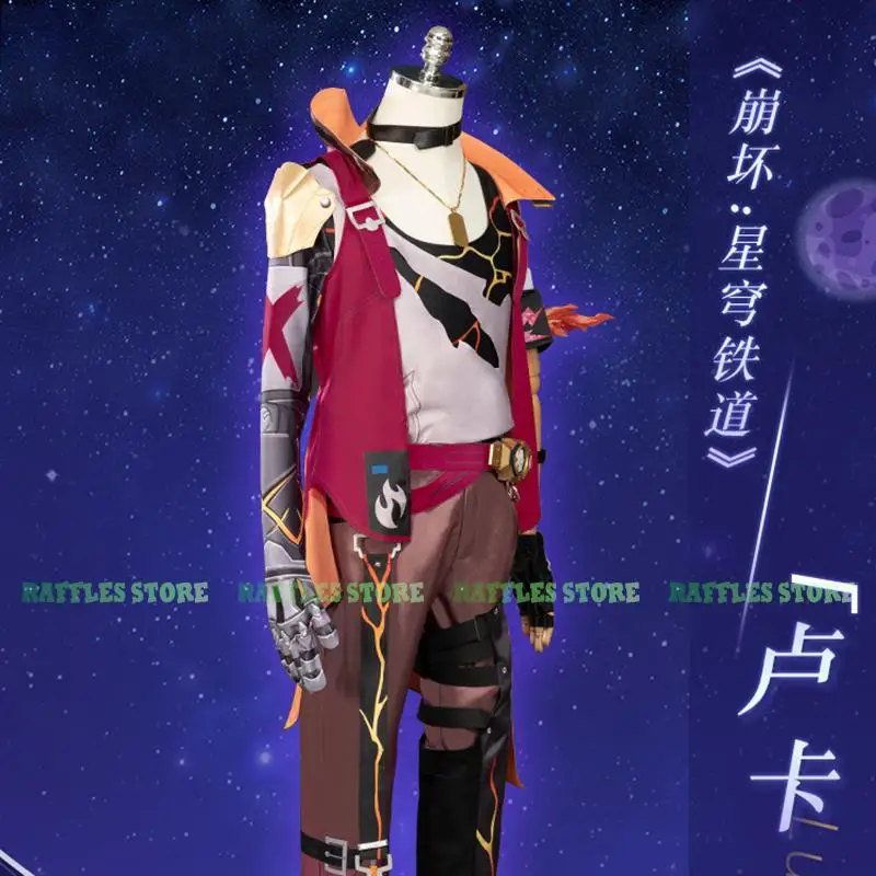 

Honkai Star Rail Luka Cosplay Outfit Costume Wig Game Anime Cosplay Luka Red Hair Costume Suit Men Women Cosplay Party Clothes