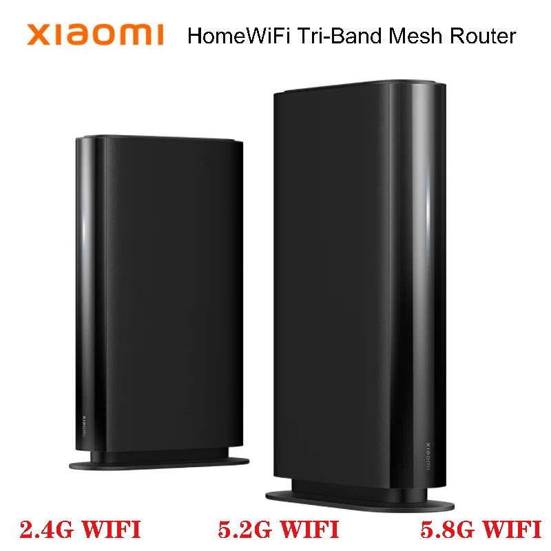 

XIAOMI роутер HomeWiFi трехдиапазонный сетчатый роутер 2,4 ГГц 5,2 ГГц 5,8 ГГц 160 МГц полный дом интеллектуальная сеть Оригинал два упаковки