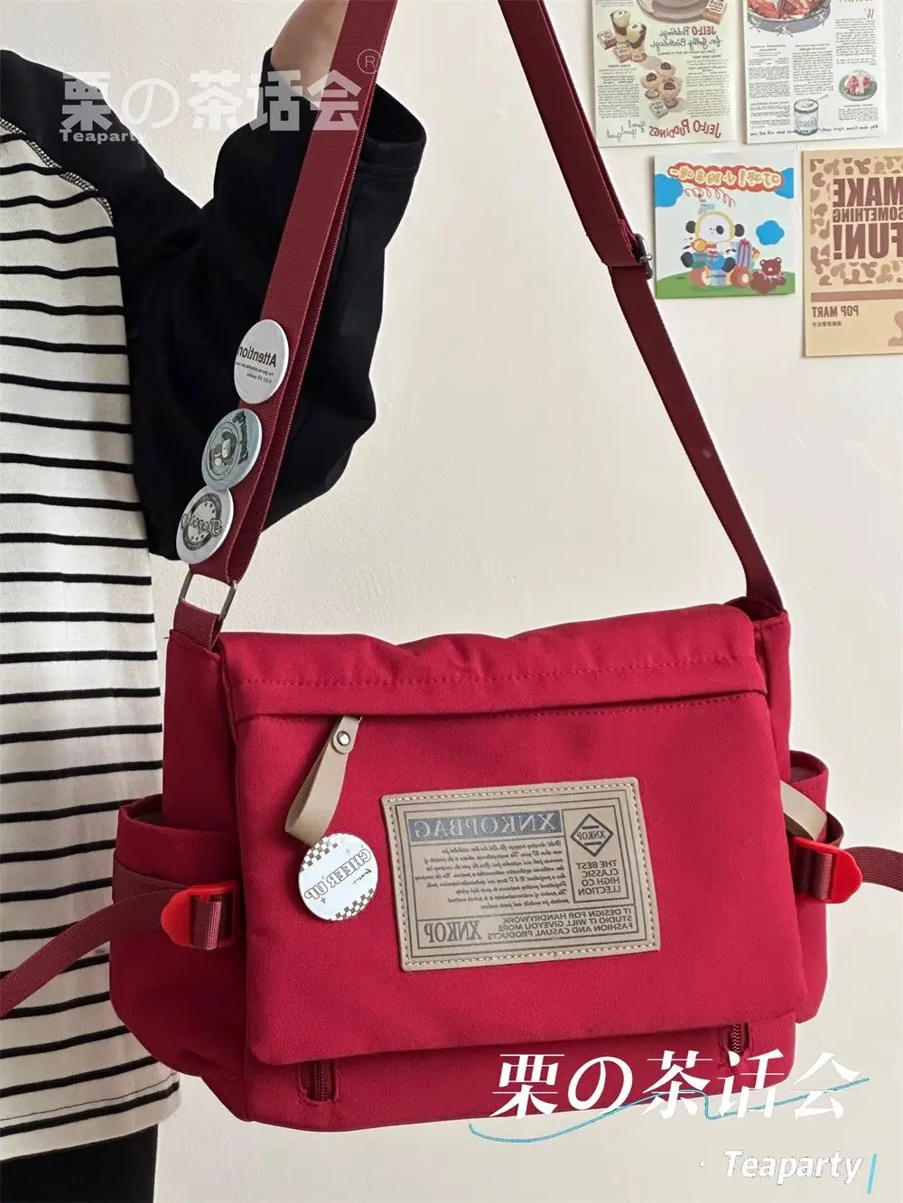 Вместительная кросс-боди сумка для мужчин и женщин универсальный рабочий наряд