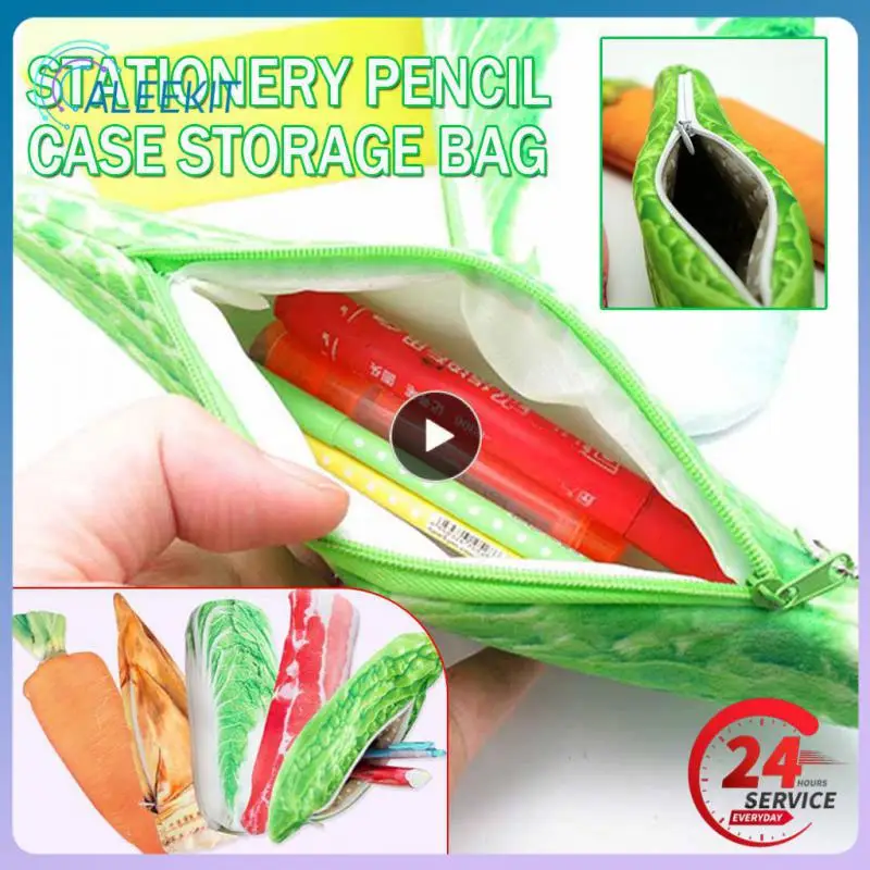 Case Personalized Cosmetic Bags Portable Vegetable Modeling Storage Bag Kawaii Jewelry Bag
