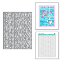 cable knit stencil for diy scrapbooking crafts card cut maker photo album template handmade decoration