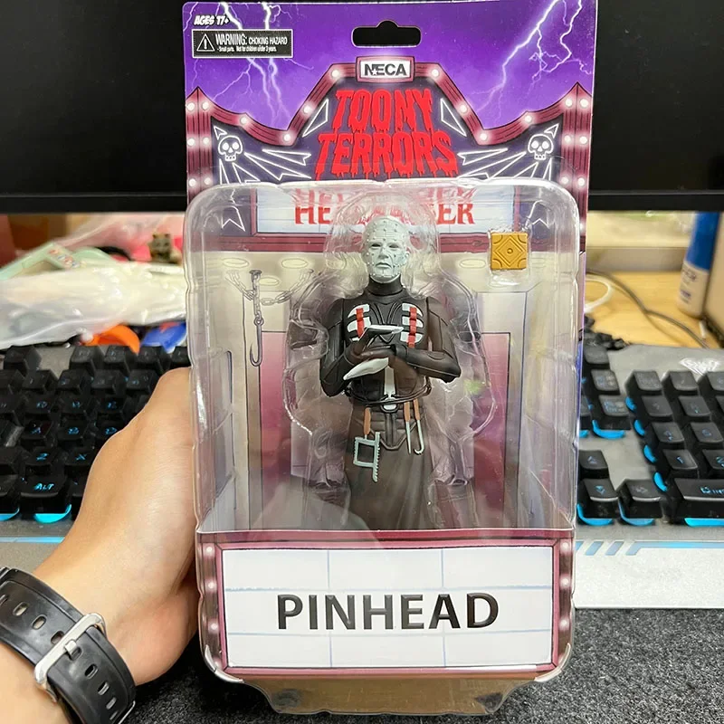 В наличии NECA Horror Cartoon Series Pinhead Toony Terraes Фигурки Подарки Коллекционные куклы на