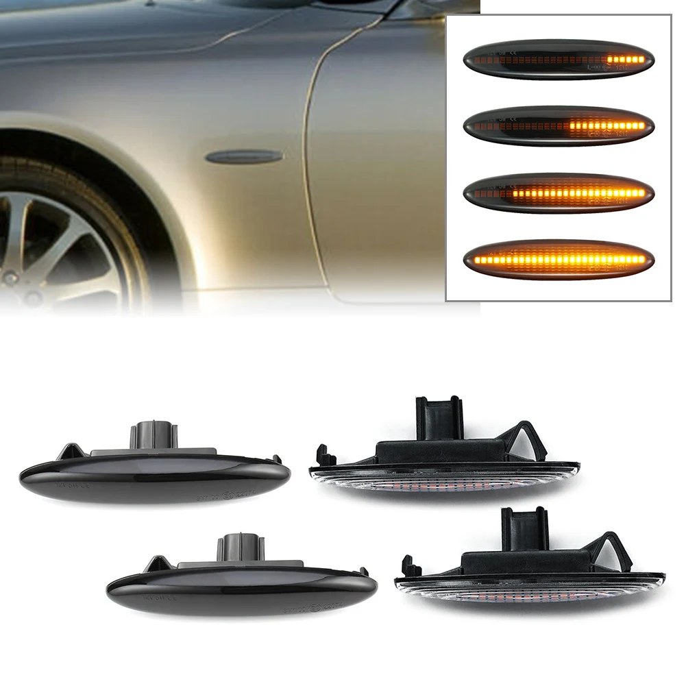 Автомобильная динамическая светодиодная боковая габаритная лампа указателя