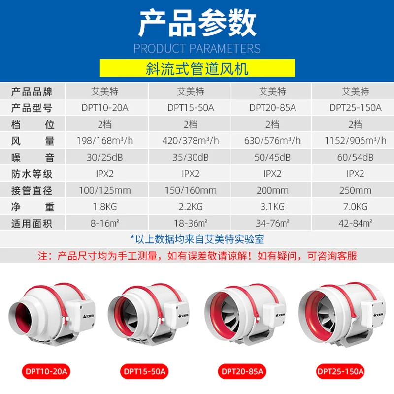 Диагональный усилитель потока Airmate вытяжной вентилятор для кухонного масла дыма