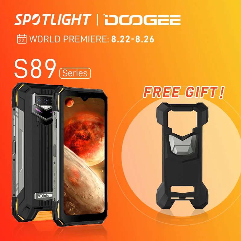 Мировая премьера Защищенный телефон серии DOOGEE S89 6,3 дюйма, 48/64 МП, камера 8+128 ГБ/256 ГБ, смартфон, 33 Вт/65 Вт, быстрая зарядка, 12000 мАч, Android 12, телефон Helio P90, 20 МП, камера ночного видения, NFC, - Апрельский топ товаров с Али