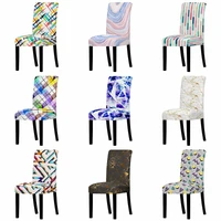 colorful stripe pattern home decor chair cover stretchable elastic anti dirty dustproof stretch chair cover chairs for bedroom