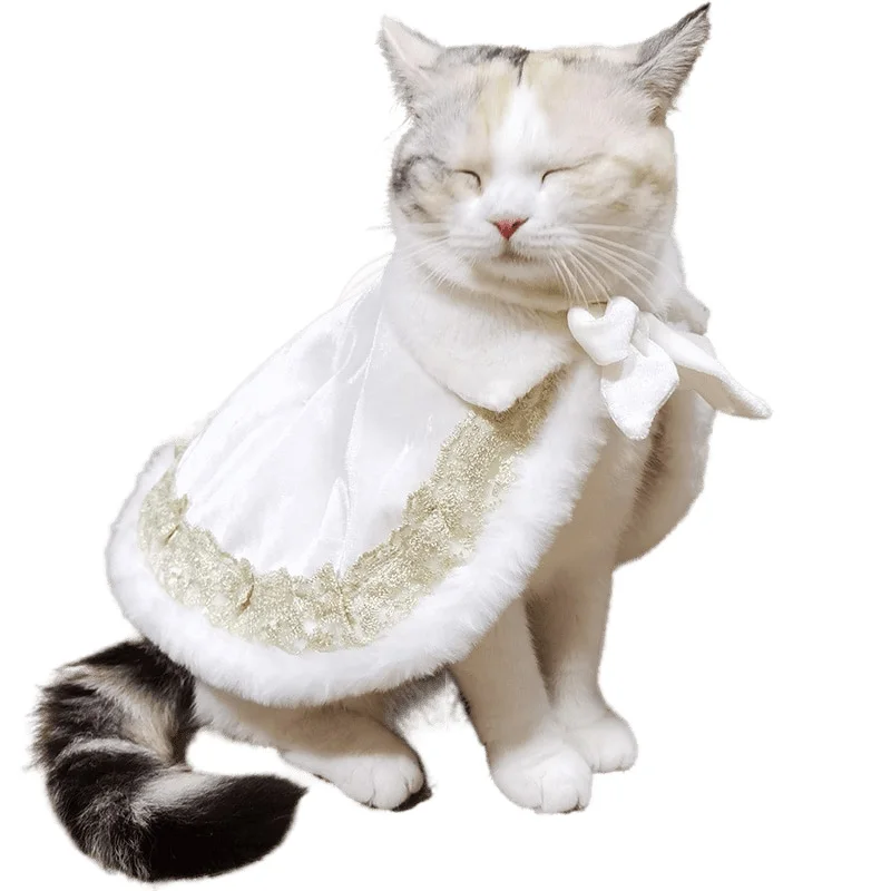 

Baroque Pet Cloak Clothes for Cats Small Dog Kitten Clothes Ragdoll Teddy Conis Cosplay Sphynx Cat Costume Hairless Cat Outfits