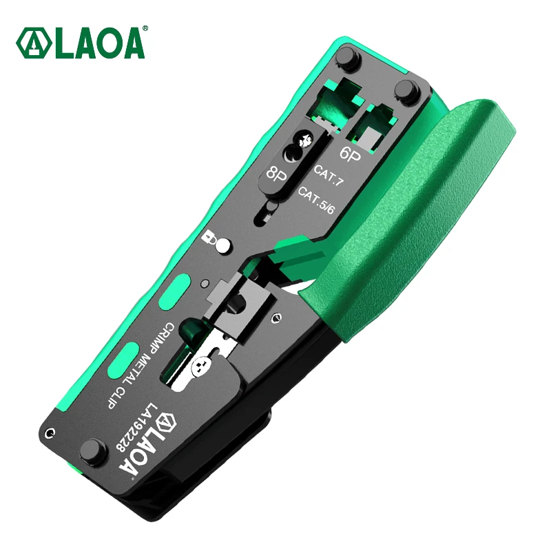 

LAOA network cable pliers 8p/6p network tool crimping pliers palm-sized network pliers multi-functional wire stripper