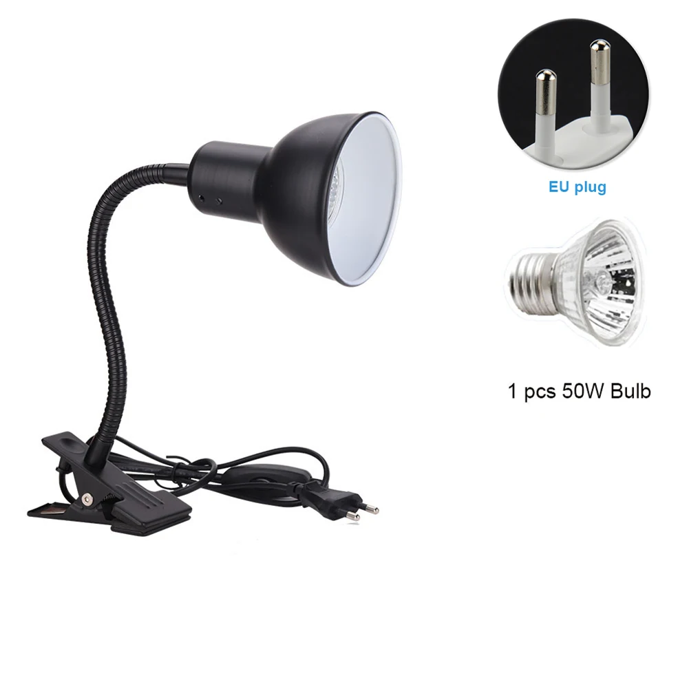 

US EU Tortoise Heat Lamp With Llight Holder 360 Degree Rotation Universal Durable Aquarium Home For Reptile Pet Supplies Lizards