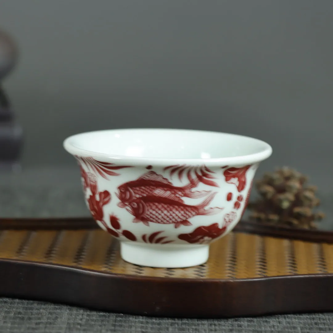 Бутылка под давлением чайный сервиз чашка глазурованная красная Цзиндэчжэнь