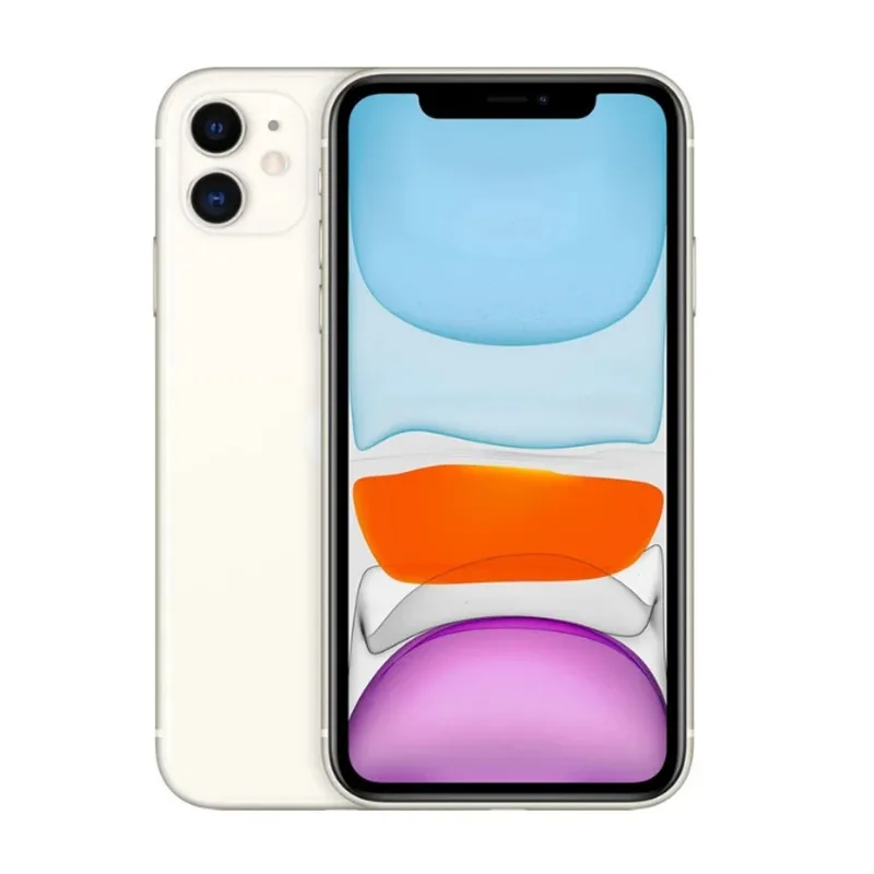 Фото Восстановленный оригинальный смартфон Apple iPhone 11 с дисплеем Liquid Retina 6,1 дюйма, чипом A13 Bionic, 4 ГБ ОЗУ, 64 ГБ ПЗУ, разблокированный на заводе №2