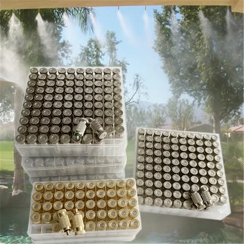 

Всего 100 штук, Форсунка для Тумана Высокого Давления 25-80 бар, распылитель 0,1-0,8 мм, парниковый увлажнитель, распылитель воды, система для туман...