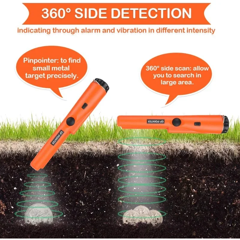 

Professional Metal Detector pointer pinpoint Waterproof Handheld Metal Detector for Metal Coin Gold Waterproof Free Shipping