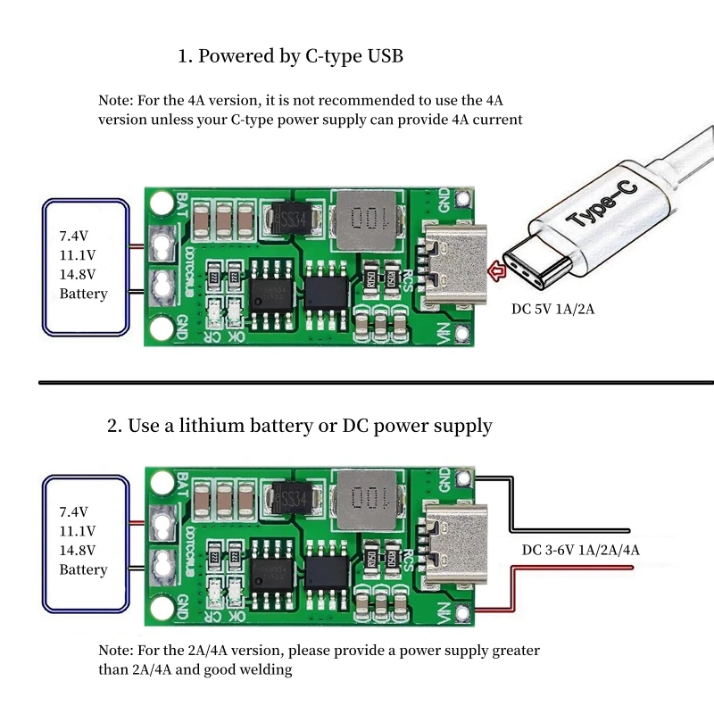 2-50 шт. плата для зарядки литиевых аккумуляторов