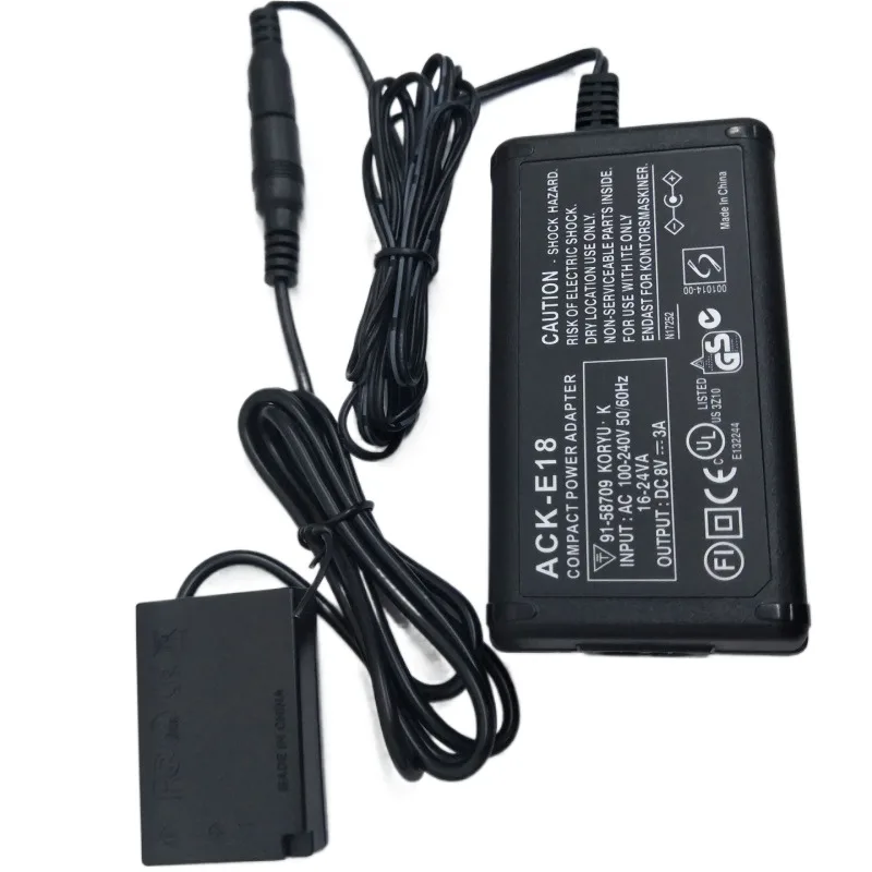

DR-E18 Dummy Battery ACK-E18 AC Power Adapter for Canon EOS 750D 760D 800D 200D 77D Kiss X8i T7i T6i T6S Rebel SL2 Cameras