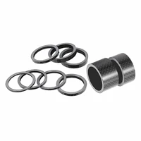 7 pcsset mountain bike headset spacer mtb road cycling bike carbon fiber headset spacer bicycle accessory