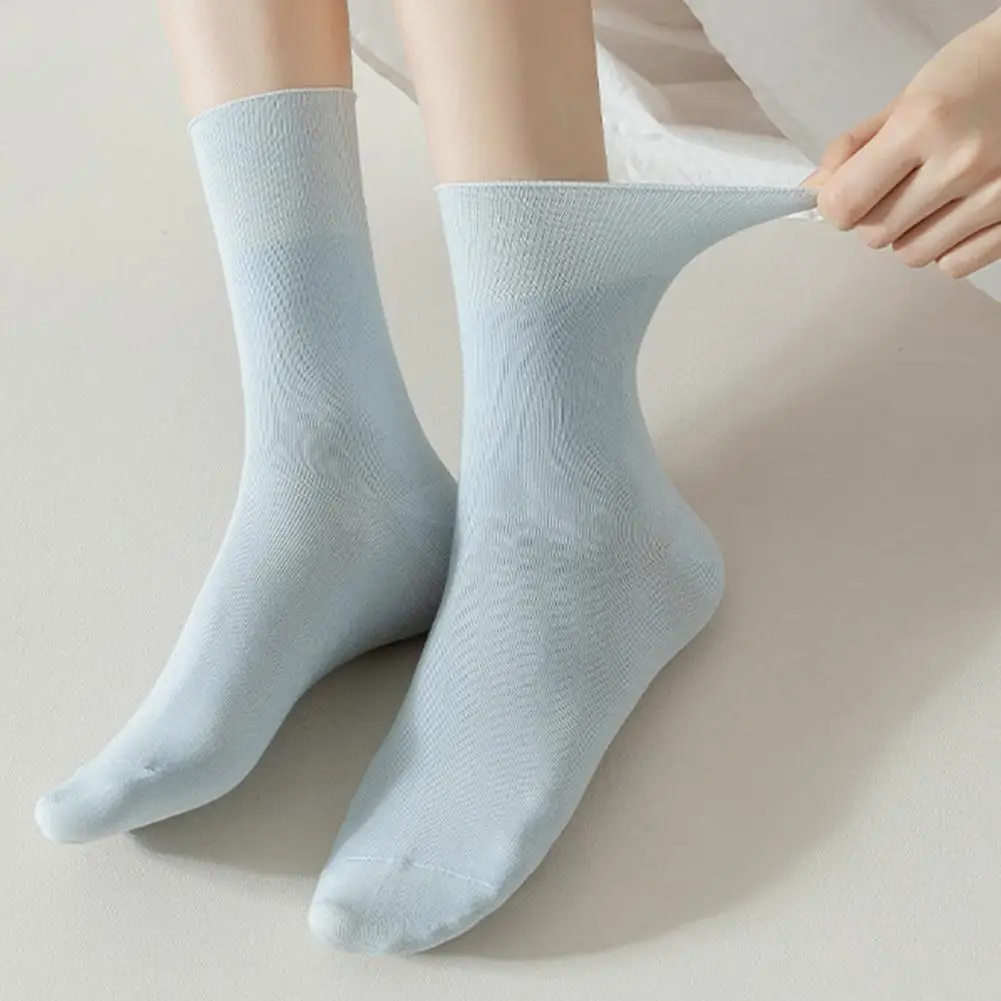 

Летние чулки 1 пара, шикарные удобные нескользящие Хлопковые женские чулки без запаха для дома, женские чулки