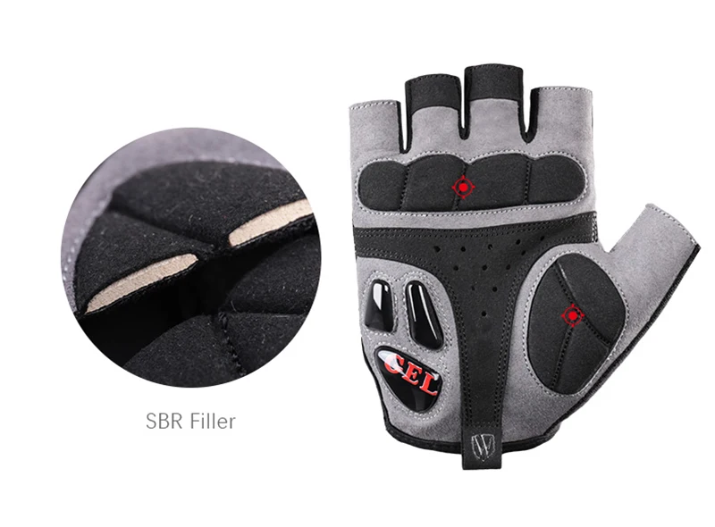 Велосипедные перчатки WHEEL UP дышащие велосипедные летние крутые с гелевыми