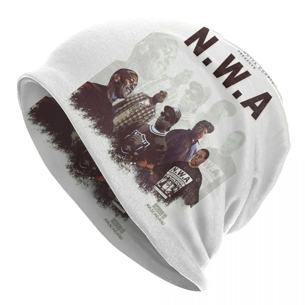 

NWA Band Bonnet Hat Knit Hat Casual Street Hip Hop Skullies Beanies Hat Unisex Summer Dual-use Caps