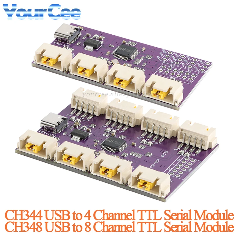 USB на 4/8 каналов последовательный порт TTL интерфейс Type-C 6 Мбит/с высокоскоростной