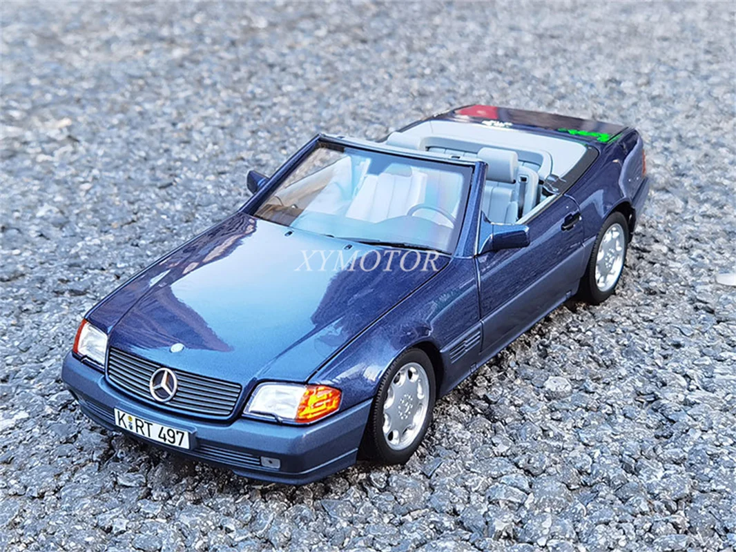 

Модель автомобиля NOREV 1/18 для Benz SL SL500 R129 1989, литые модели автомобилей, детские игрушки, хобби, подарки, голубая коллекция, украшения, дисплей