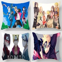 naruto cartoon pillowcase 45x45cm uzumaki naruto uchiha sasuke childrens room decoration couple pillowcases no pillow