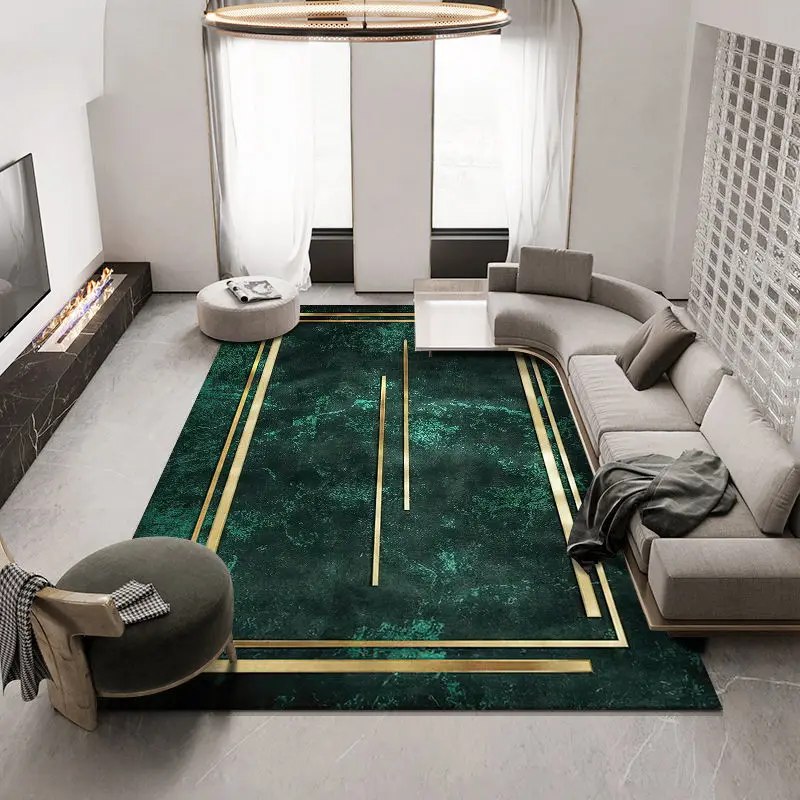 

Simple Household High-Grade Green Carpet Living Room Large Area Carpet Home Decoration Bedroom Carpet Hotel Lounge Carpet